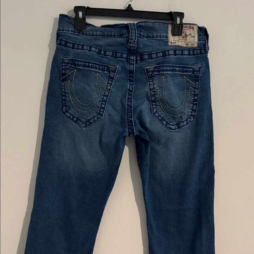 True Religion Size 33 Men’s RICKY STRAIGHT JEAN Blue Denim Jeans